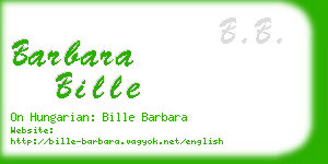 barbara bille business card